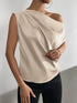 'Ceridwen' Rushed Off Shoulder Blouse - Celes Fashion